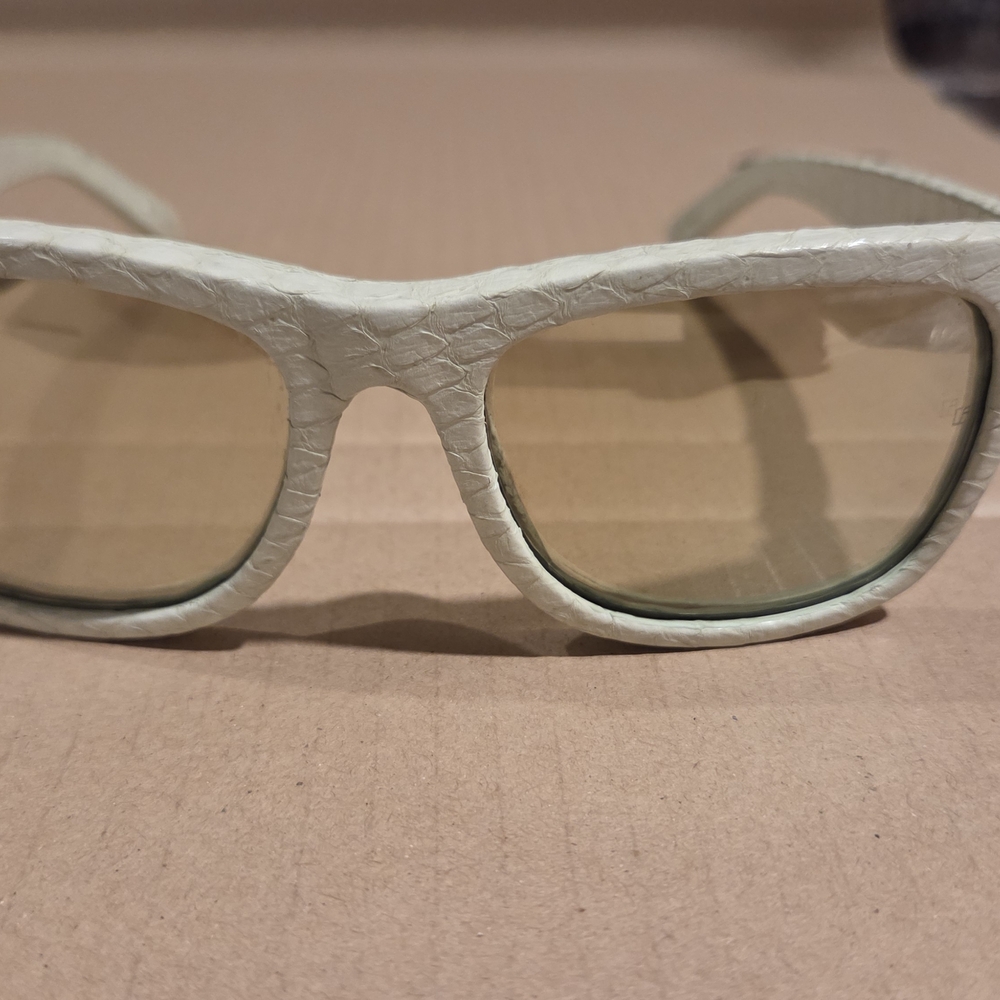 Linda Farrow Python Sunglasses Women's Light Greenish Frame Authentic Designer - Picture 12 of 16